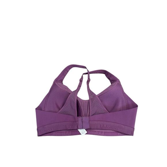 Lululemon Up For It Bra Vintage Plum Purple Size 34B High Support Padded Running - Picture 3 of 6